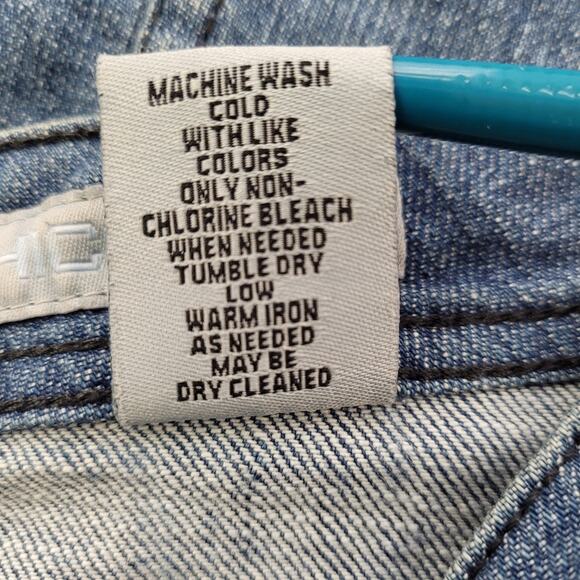 Chicos Platinum Marquis Denim Skirt with Front Vent size 1 (size 8) - Picture 8 of 11